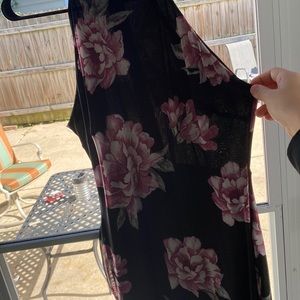 Black floral dress